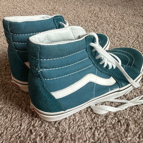Vans Dark Teal, Old Skool, High Top Sneakers- 7M/8.5W - Picture 5 of 9